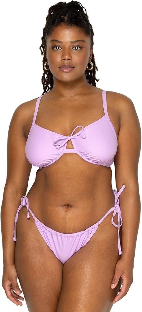 Smart & Sexy Women's Standard Swim Underwire Top String Bikini Set