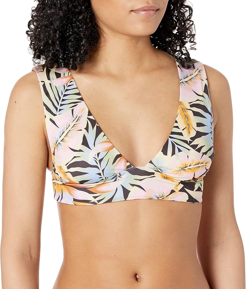 Billabong Women's Standard Postcards from Paradise Plunge Bikini Top