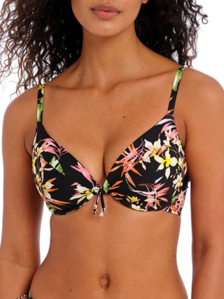 Savanna Sunset Low Plunge Bikini Top