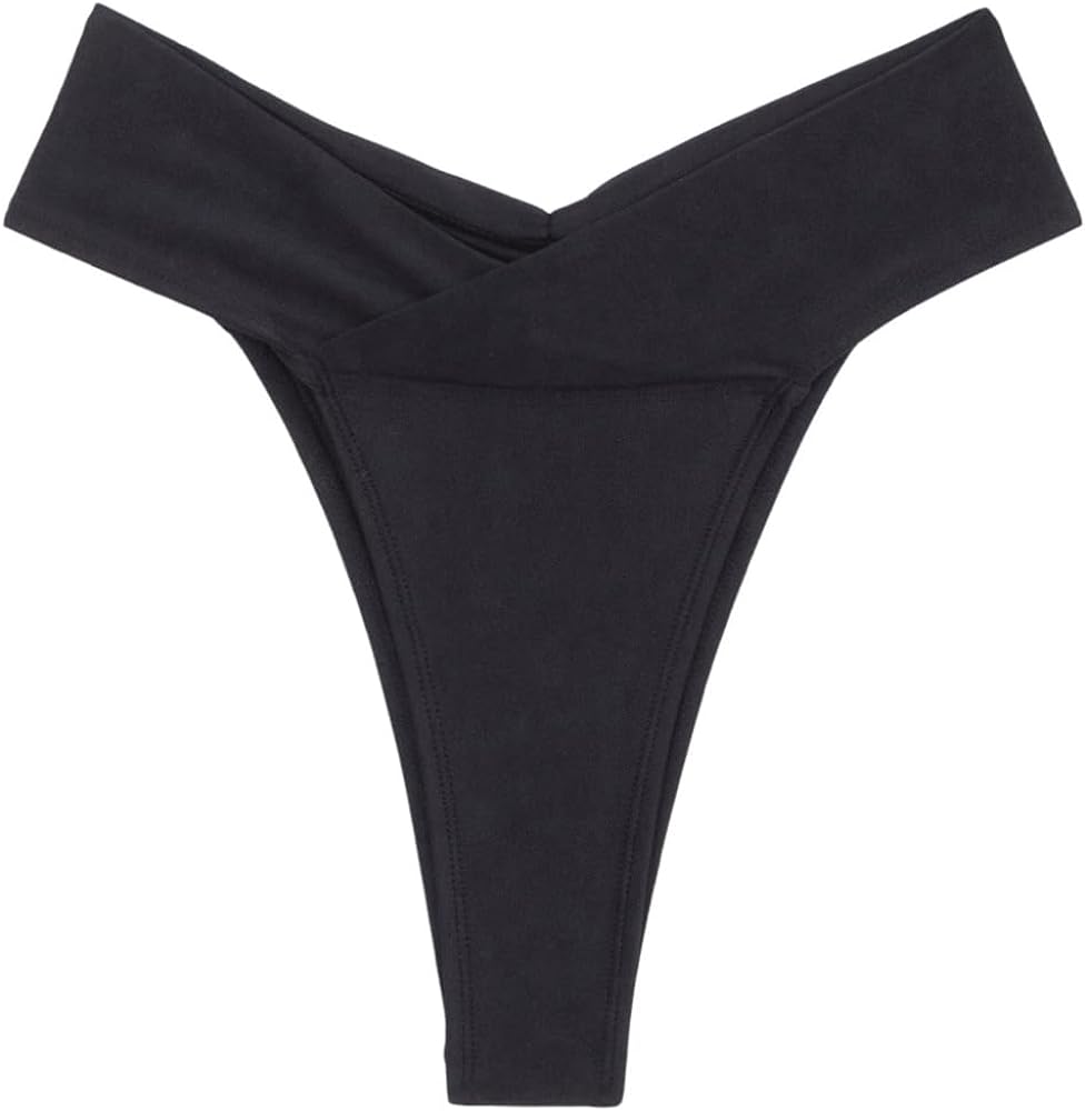 SOLY HUX Women's High Cut Bikini Bottom Thong Beachwear Swimsuit Bottoms