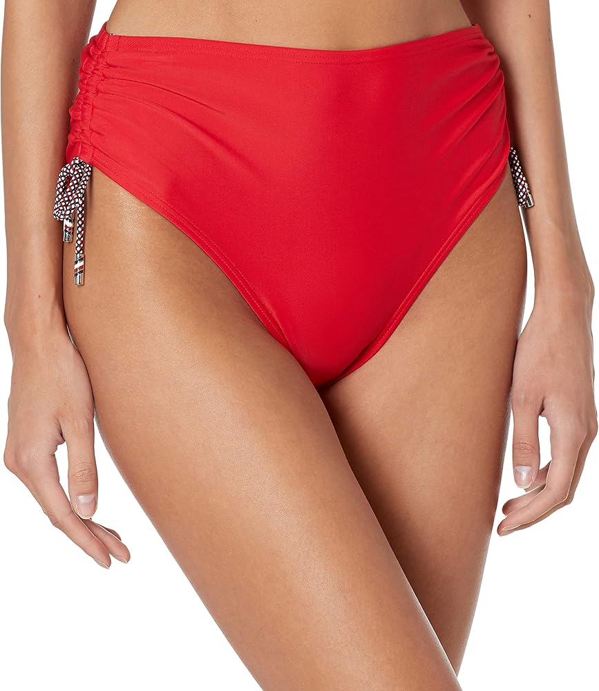 Tommy Hilfiger Women's Standard High Waisted Full Coverage Bikini Bottom