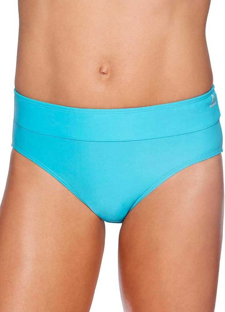 Reebok Lifestyle Women's Swimwear Drawcord Brief Bathing Suit Bottom