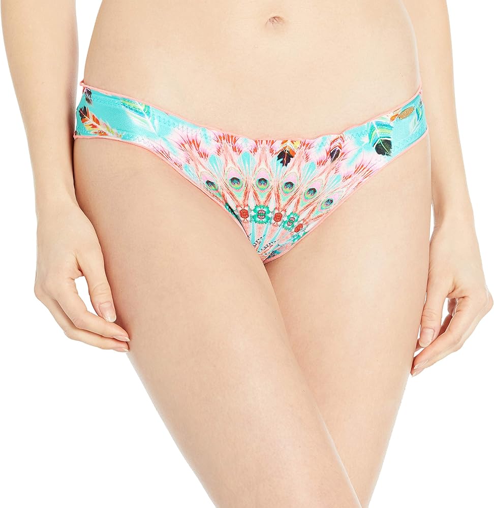 Luli Fama Women's Standard Dream Catcher Full Ruched Back Bikini Bottom