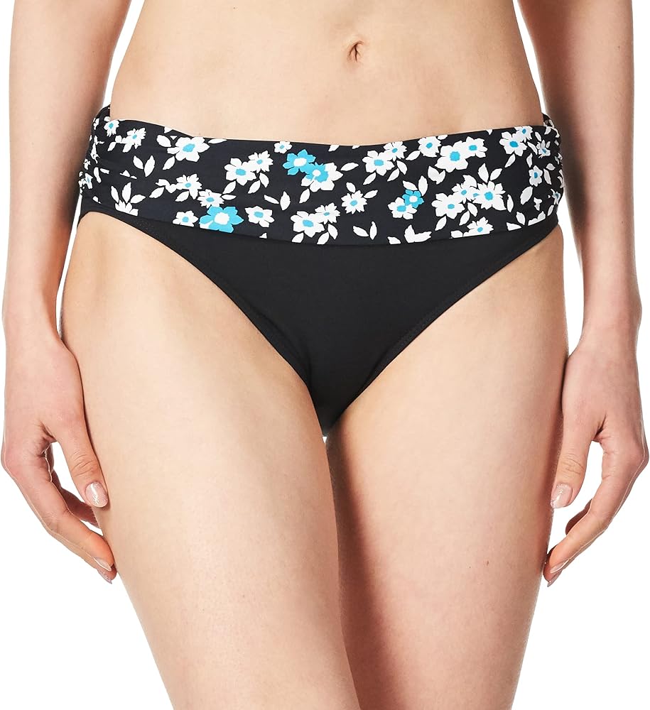 Anne Cole Retro Braid Eleni Foldover Bikini Bottom