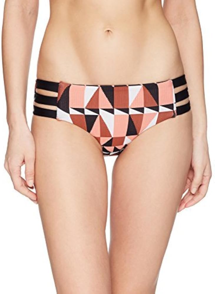 Seafolly Women's Standard Multi Strap Hipster Medium Coverage Bikini Bottom Swimsuit