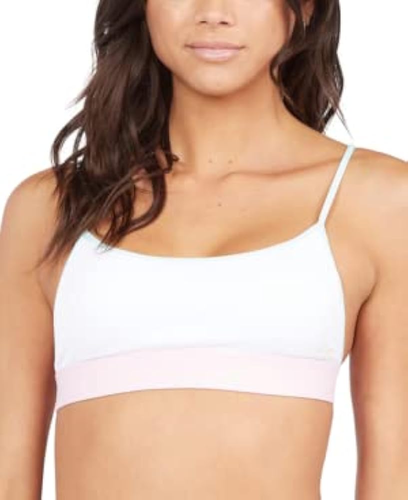 Roxy Womens Pastel Surf Bralette Bikini Top, Bright White, S