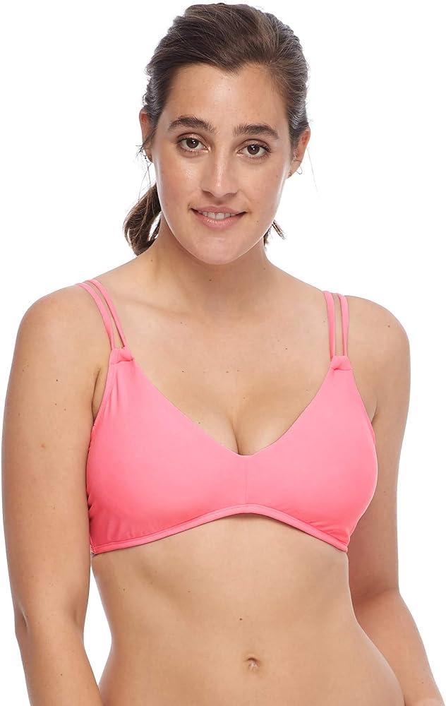 Body Glove Women's Standard Smoothies Pezie Solid Underwire D, Dd Cup Bikini Top Swimsuit