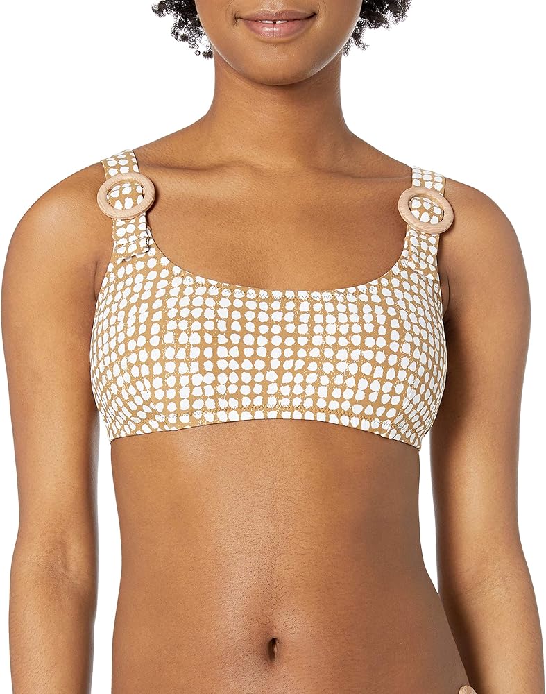 Rip Curl Women's Standard Paradise Cove Crop TOP Bikini, Gold, XS