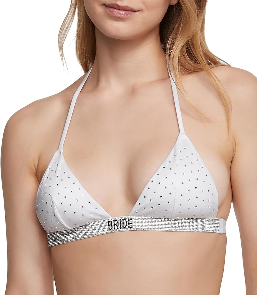 Victoria's Secret Bride Shine Triangle Bikini Top