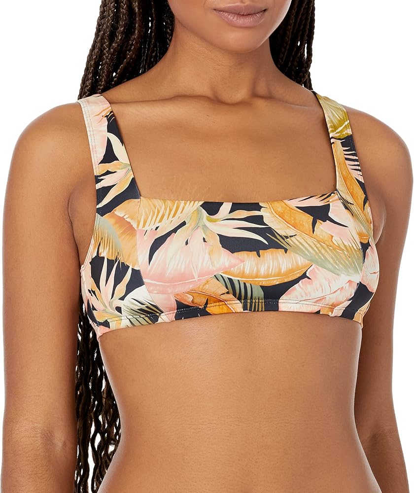 Billabong Women's Standard Wave Tribe Square Bralette Bikini Top