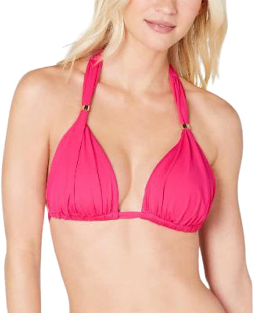 Ralph Lauren Orchid Triangle Halter Bikini Swim Top, US 4