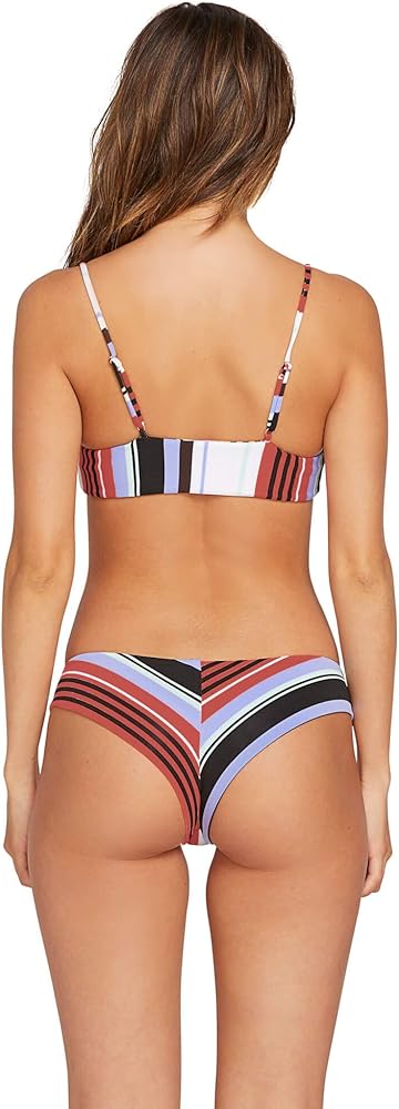 Volcom Women's Standard Stripe Tease Cheekini Bikini Bottom