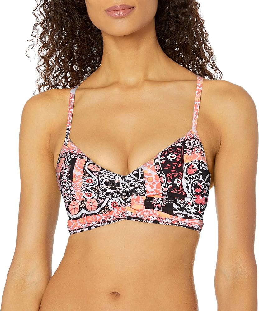 Seafolly Women's Standard Silk Market Dd Cup Bralette Bikini Top