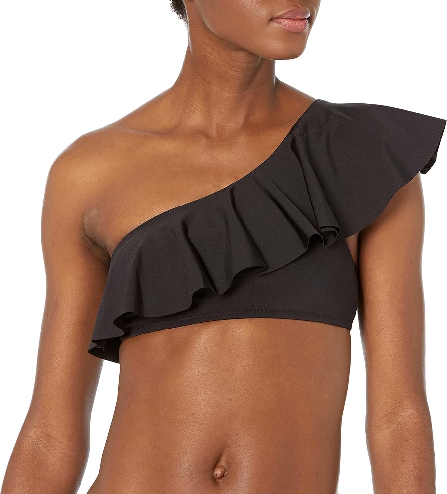 Trina Turk Women's Standard Atlas One Shoulder Ruffle Bandeau