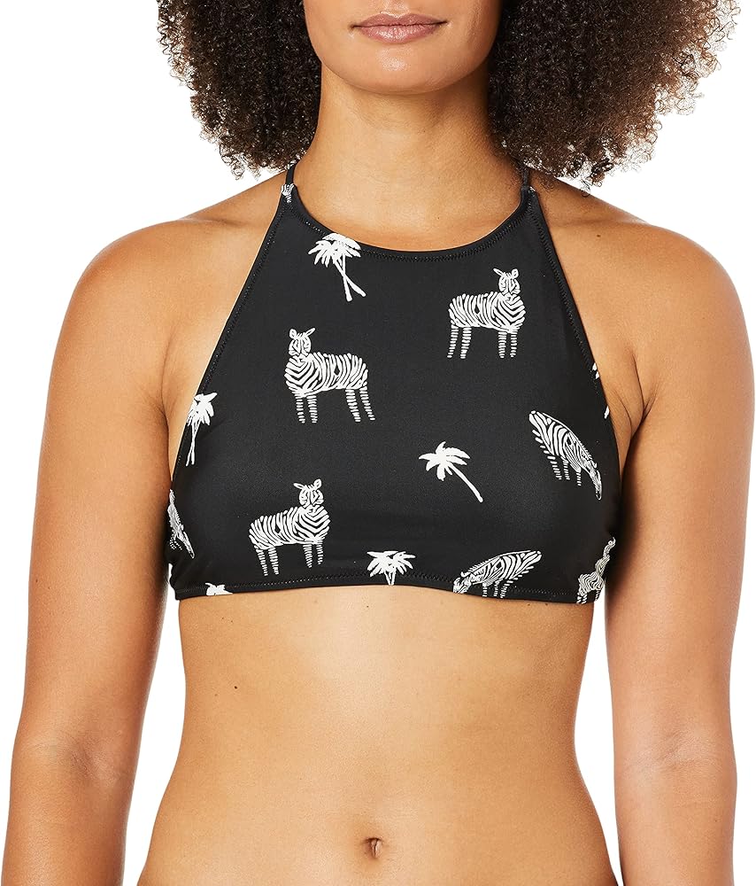 Volcom Women's Standard Z for Zebra Crop Top Bikini