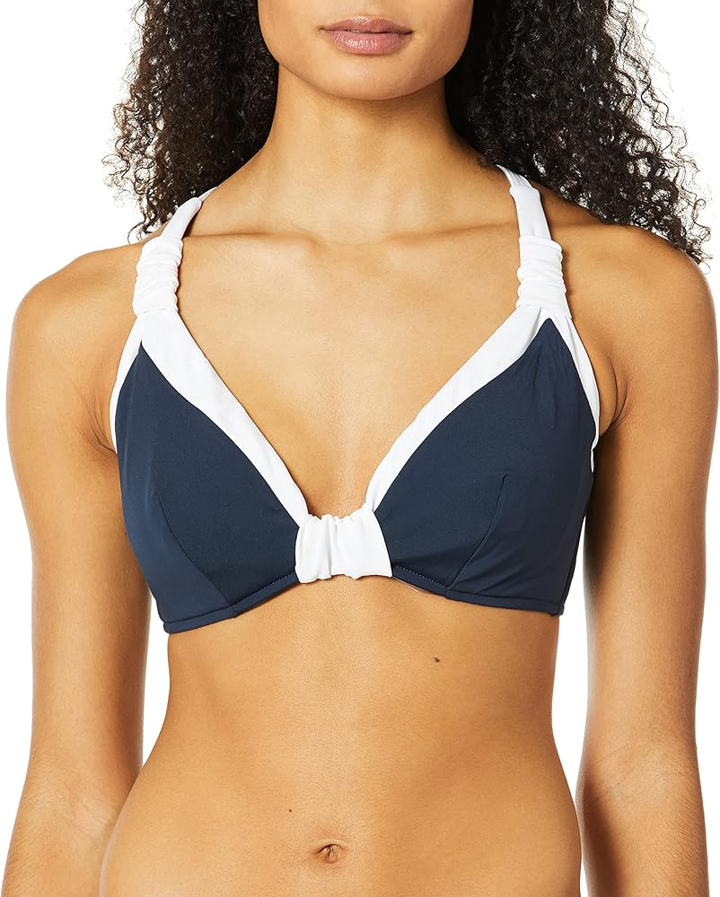 Seafolly Women's Block Party F Cup Halter Bikini Top Swimsuit