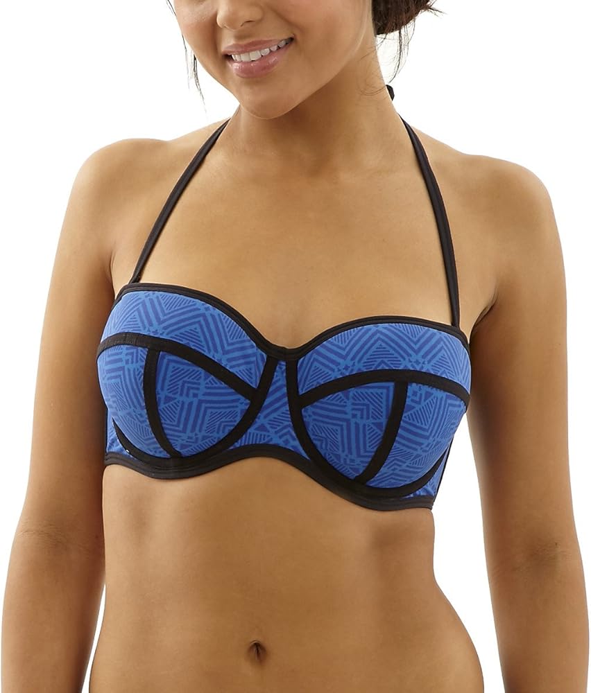 Cleo by Panache Women's Gigi Bandeau Bra-Sized Bikini Top