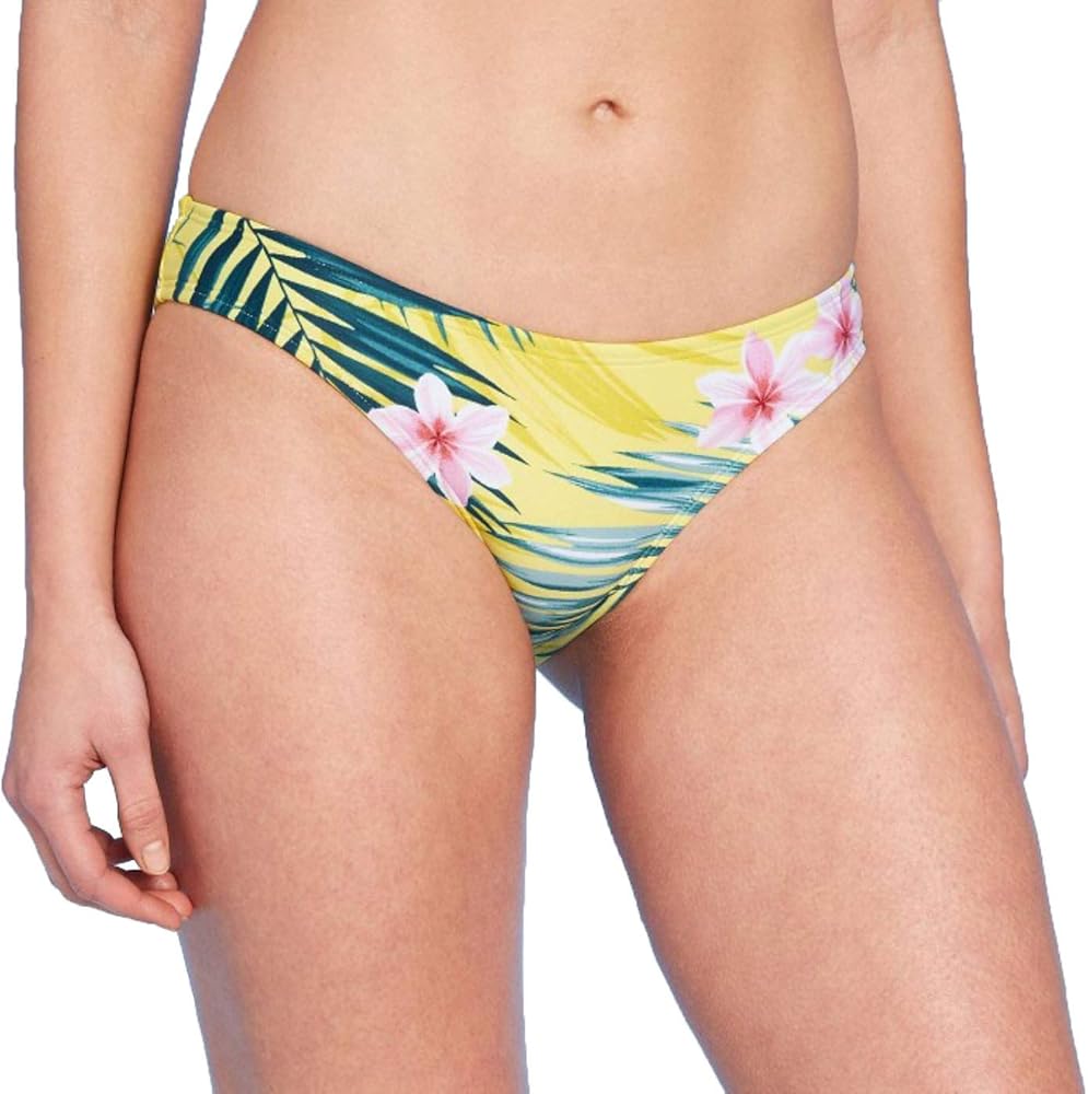 Women's Medium Coverage Hipster Bikini Bottom (Tropical Print)