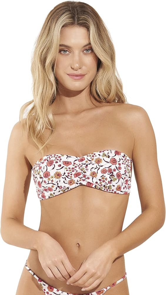 Maaji Women's Standard Bandeau Strapless Top with Removable Soft Cups