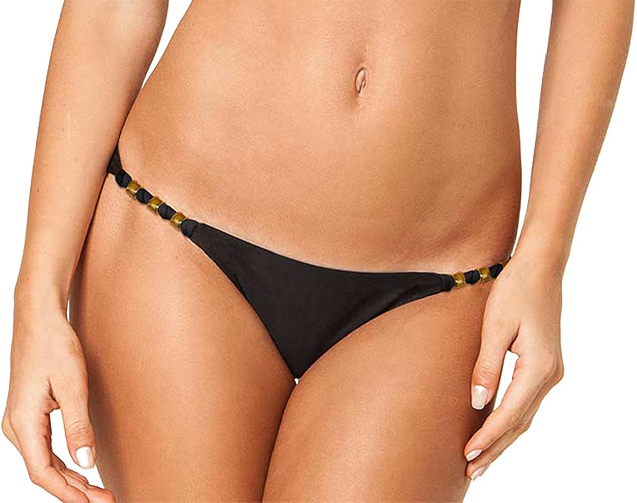 ViX Women's Solid Black Paula Full Bikini Bottom