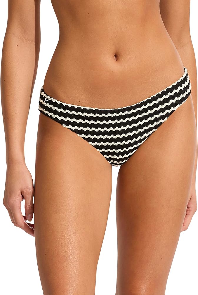 Seafolly Women's Standard Hipster Full Coverage Bikini Bottom Swimsuit