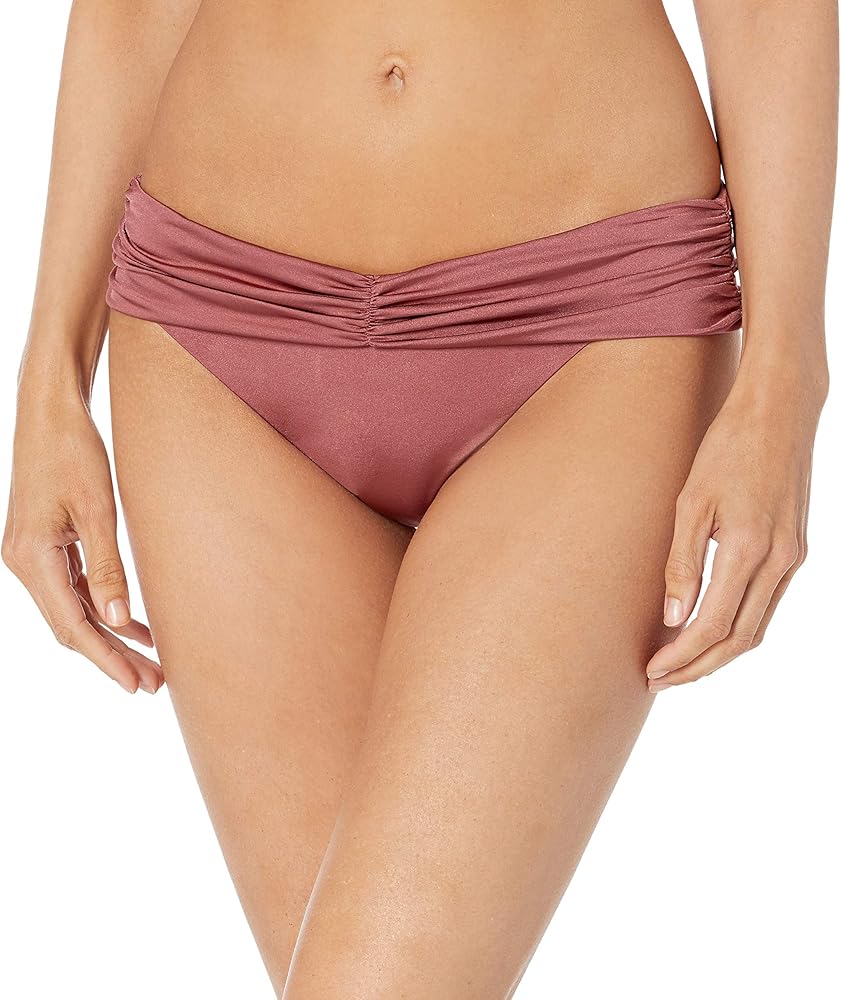 BCBGMAXAZRIA Women's Front Rouched Hipster Bikini Swimsuit Bottom