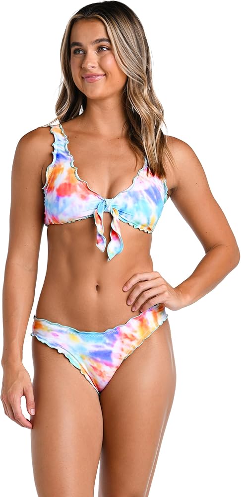 Hobie Women's Standard Ruffle Bralette Bikini Swimsuit Top