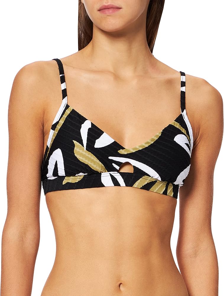 Seafolly Women's Standard Bralette Center Keyhole Hybrid Bikini Top Swimsuit