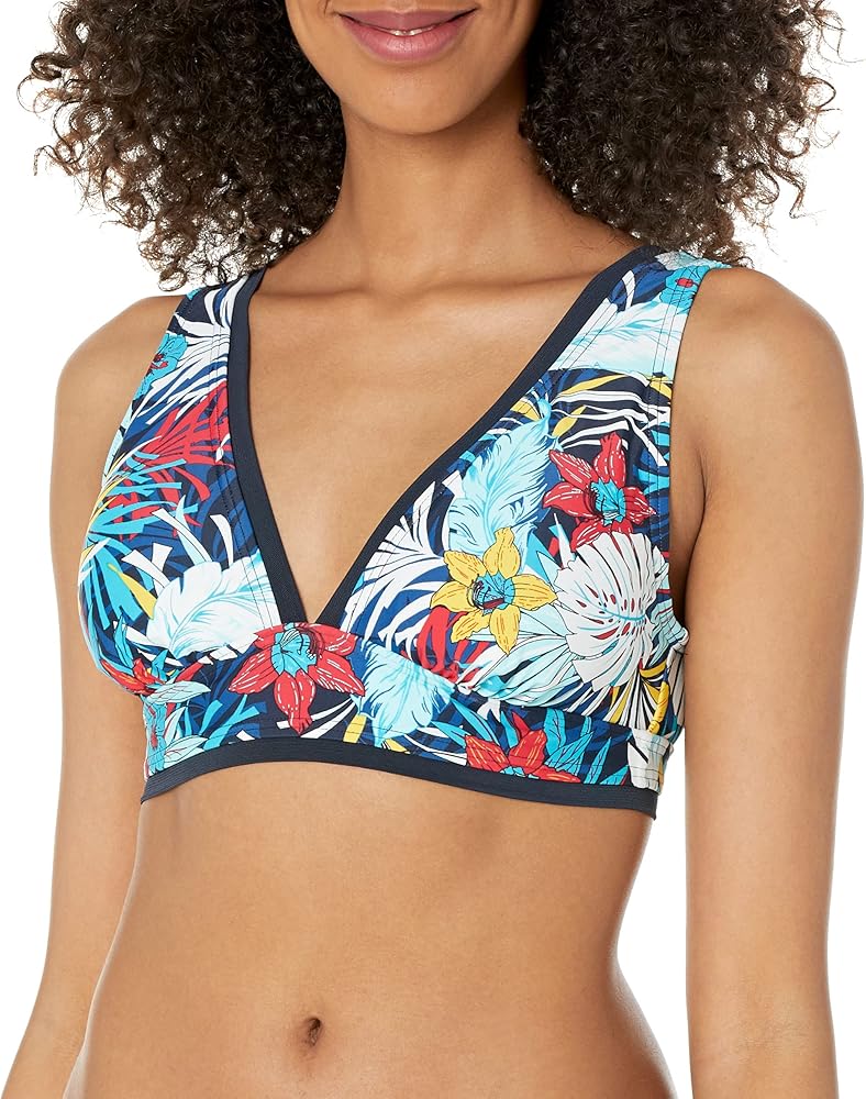 Tommy Hilfiger Women's Over the Shoulder Bra Top With Mesh Trim