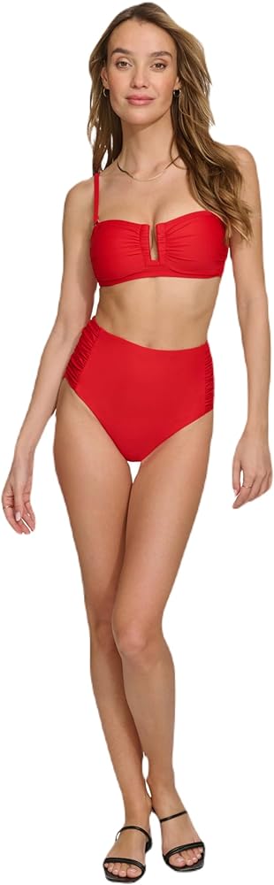 DKNY Women's Strapless Bikini Top Bathing Suit