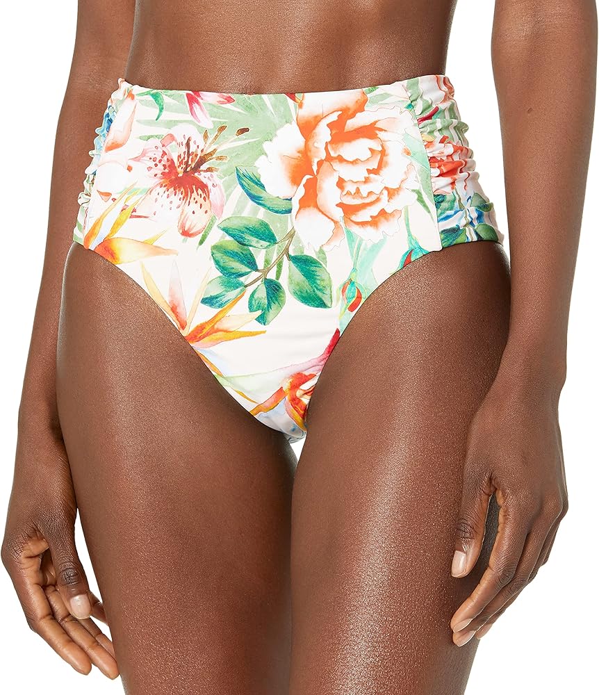 Lucky Brand Women's Standard High Waist Hipster Bikini Swimsuit Bottom