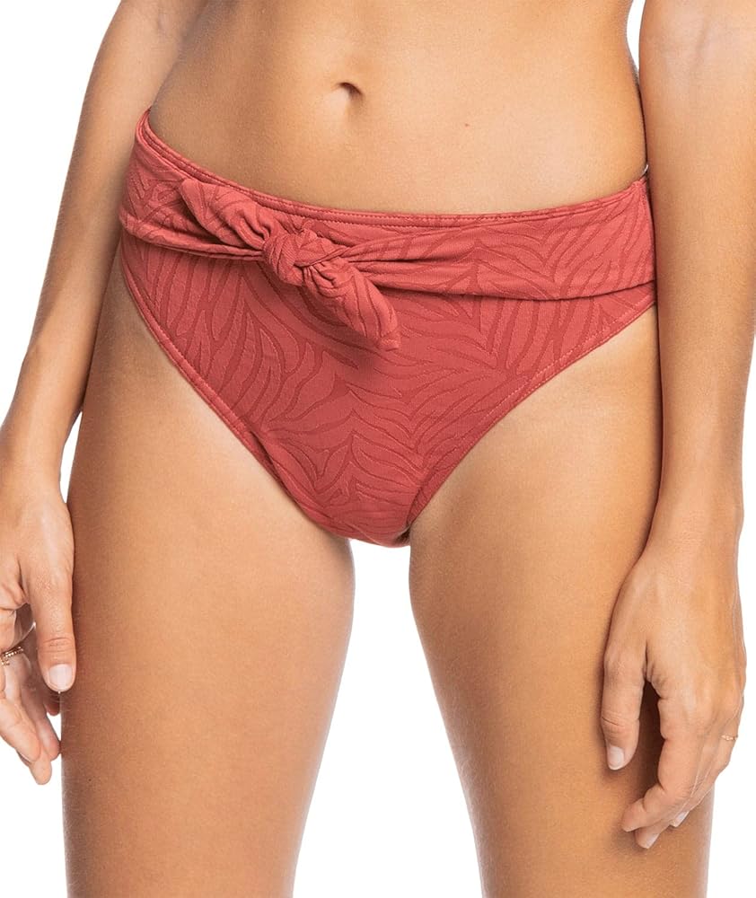 Roxy Women's Standard Wild Babe Mid Waisted Bikini Bottom